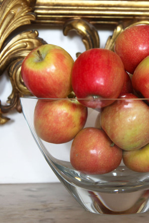 Apple and vanilla bean puree