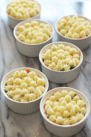 Baby Fish Pies - make individually and freeze whats left or make one large pie for the entire family
