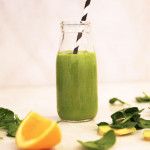 Green Smoothie with avocado