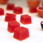 Blood orange and passionfruit jelly