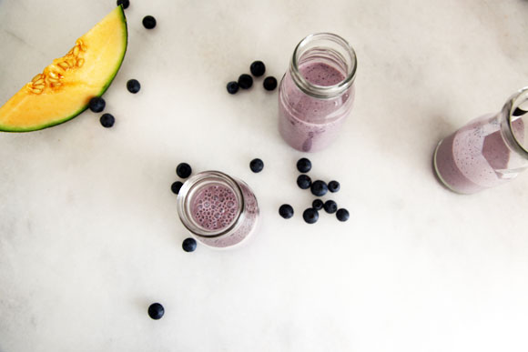 Blueberry and Rockmelon Smoothie
