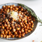 fried chickpeas with rosemary and lemon