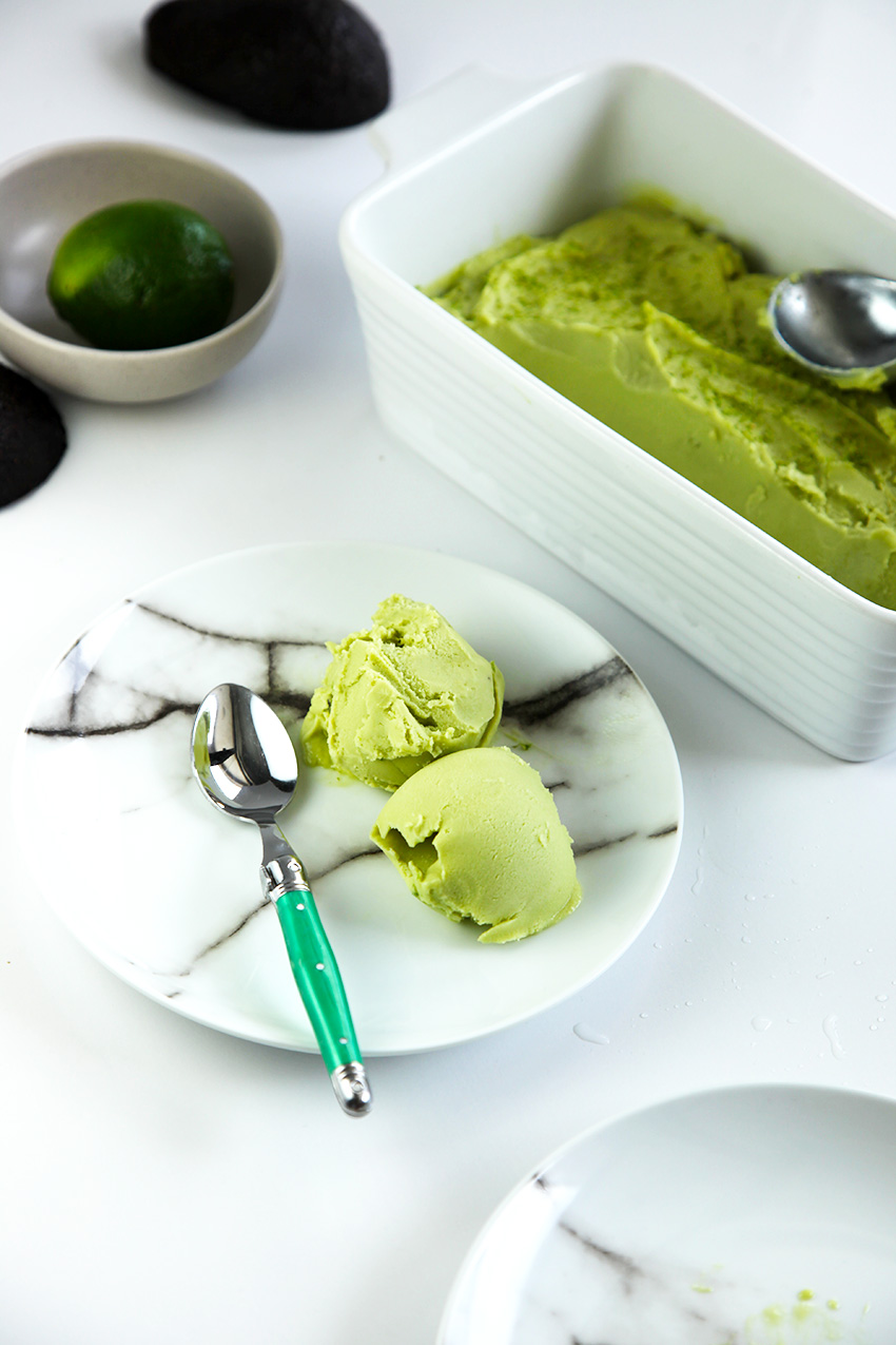 Healthy avocado ice cream. That's right, healthy ice cream. Smooth, creamy and delicious. 