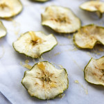 Apple Chips with rosewater toffee - sugar free and a great snack for the kids - and adults