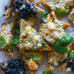 Chunky Sesame Prawn Toasts - delicious, crunchy, tasty little triangles
