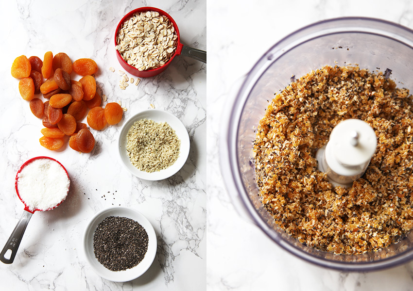 Hemp seed and apricot energy balls - perfect for lunch boxes