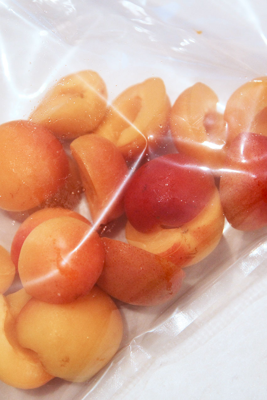 Sous Vide Apricots in Rosewater