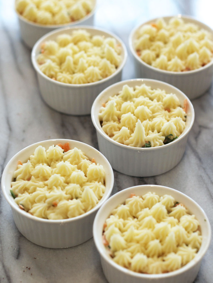 Baby Fish Pies - make individually and freeze whats left or make one large pie for the entire family