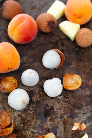 Lychee, pineapple and apricot puree