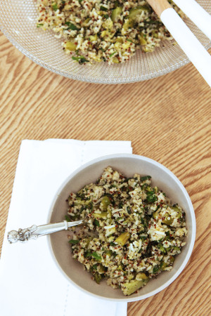 Quinoa Salad - a great big bowl of green goodness