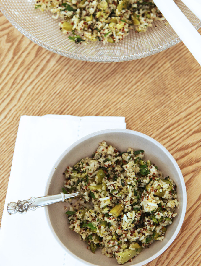 Quinoa Salad - a great big bowl of green goodness