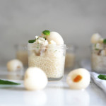 Ginger Tapioca with Lychees and mint