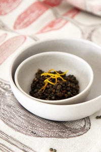 Spiced lentils with hints of orange