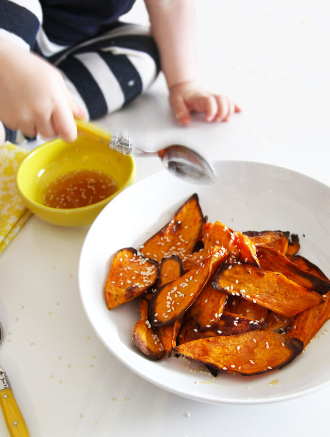 caramelised sweet potato - roasted in the oven and perfect for the whole family