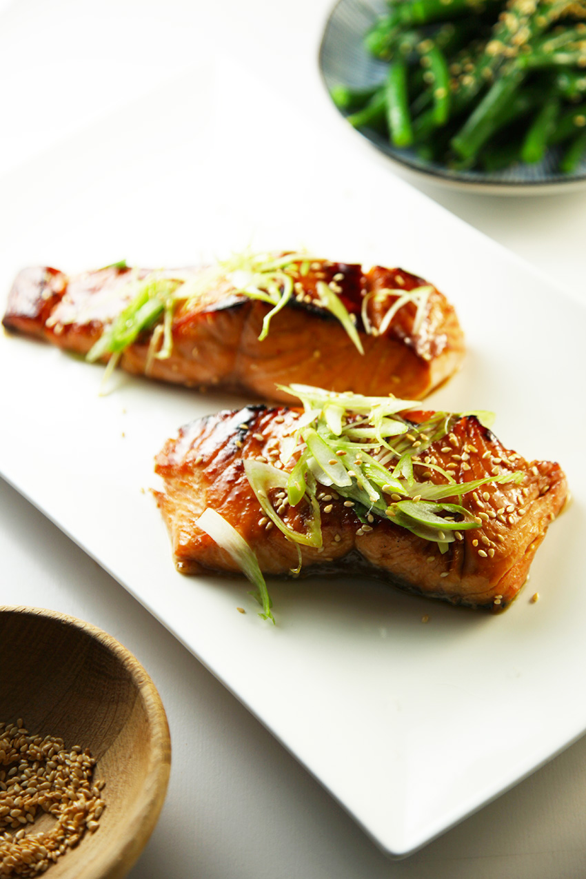 Teriyaki Salmon - only 4 ingredients