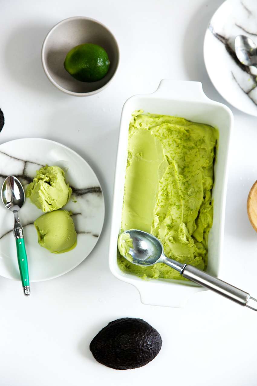 Healthy avocado ice cream. That's right, healthy ice cream. Smooth, creamy and delicious.