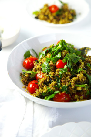 Spiced Lamb Quinoa Pilaf