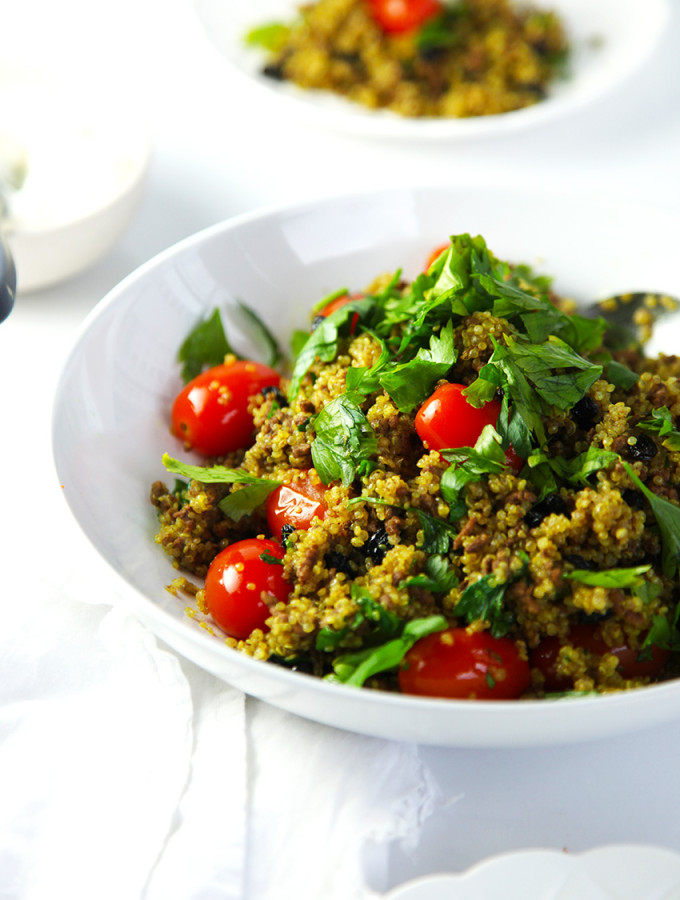 Spiced Lamb Quinoa Pilaf