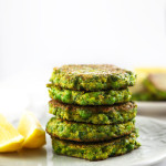 Pea and Broccoli Fritters - perfect for a light dinner or healthy lunch. Also great cold in lunch boxes.