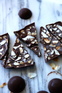 Homemade healthy, sugar-free, dairy-free, vegan chocolate - tastes just like a golden rough! So good!
