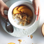 Spiced Peach Quinoa Porridge - a beautiful warm comforting breakfast