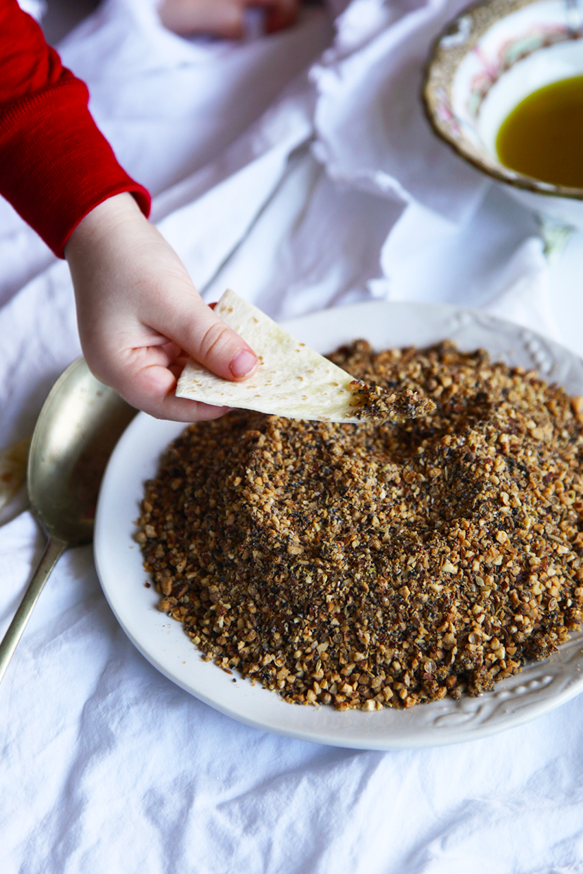 Homemade Nutty Dukkah - enjoy as is with olive oil and turkish bread or add to your favourite soups and salads