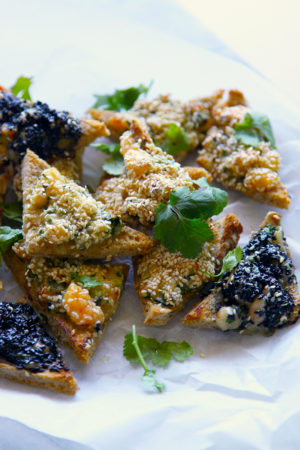 Chunky Sesame Prawn Toasts - delicious, crunchy, tasty little triangles
