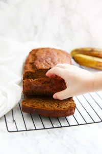 Light and fluffy wholewheat healthy banana bread. Its also refined sugar-free and delicious!